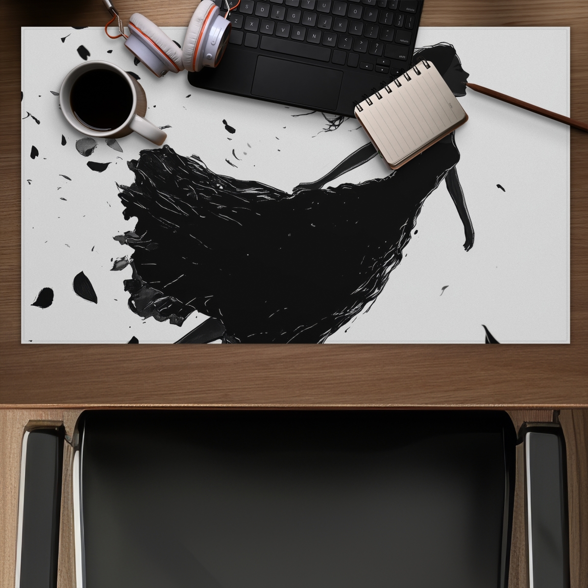Concius Sales C1DM1424RXHLIT 14 x 24 in. Floating White Gaming Mat - Stylish Home Decor Accessory