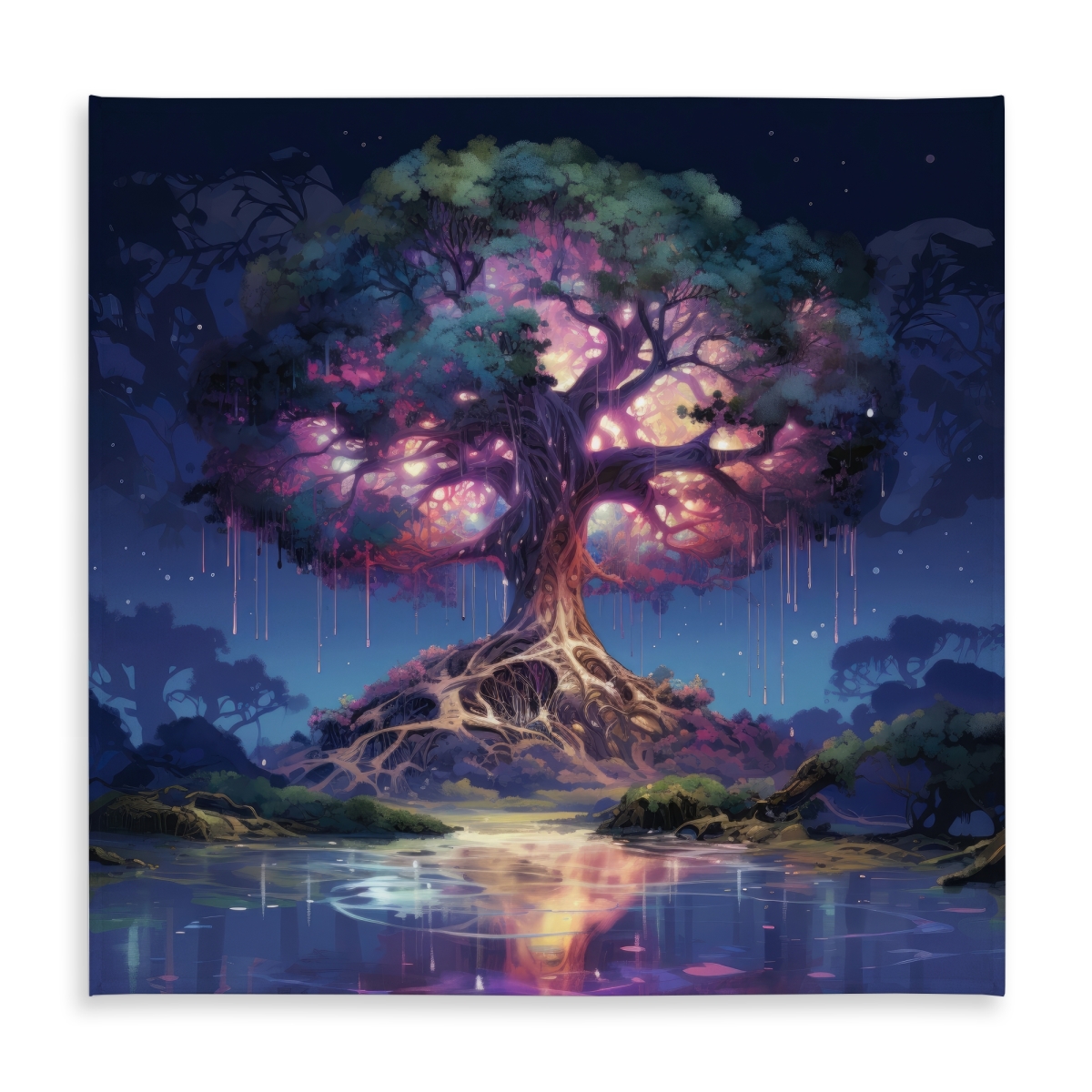 Picture of MWW C1TC5858Y7776D 58 x 58 in. The Power of Nature - Pink Indoor & Outdoor Tablecloth - Home Decor