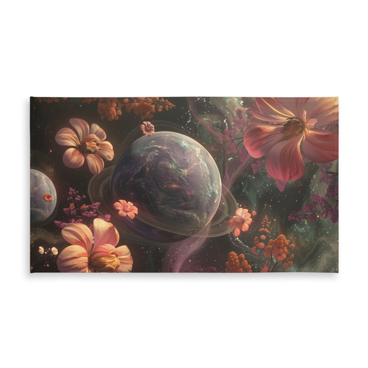 Picture of MWW C1TCLRGEGYE9EQ 58 x 102 in. Flower Space Pink Indoor & Outdoor Tablecloth for Home Decor