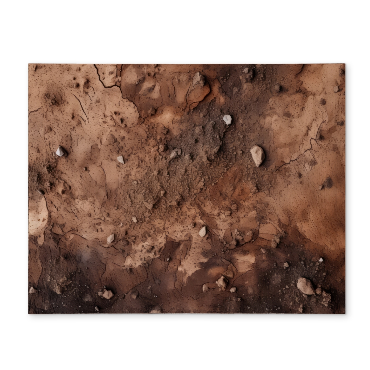 Picture of MWW CPPM1418ODPZLS 14 x 18 in. Mud & Stones - Brown Polyester Placemat for Home Decor