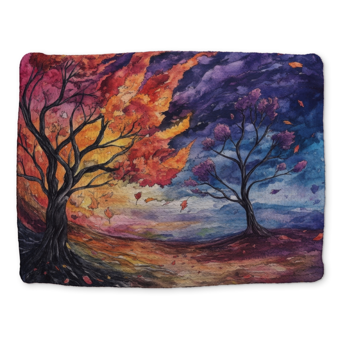Picture of MWW CBPM1418S5PME8 14 x 18 in. Before the Storm - Blue Braided Polyester Placemat - Home Decor