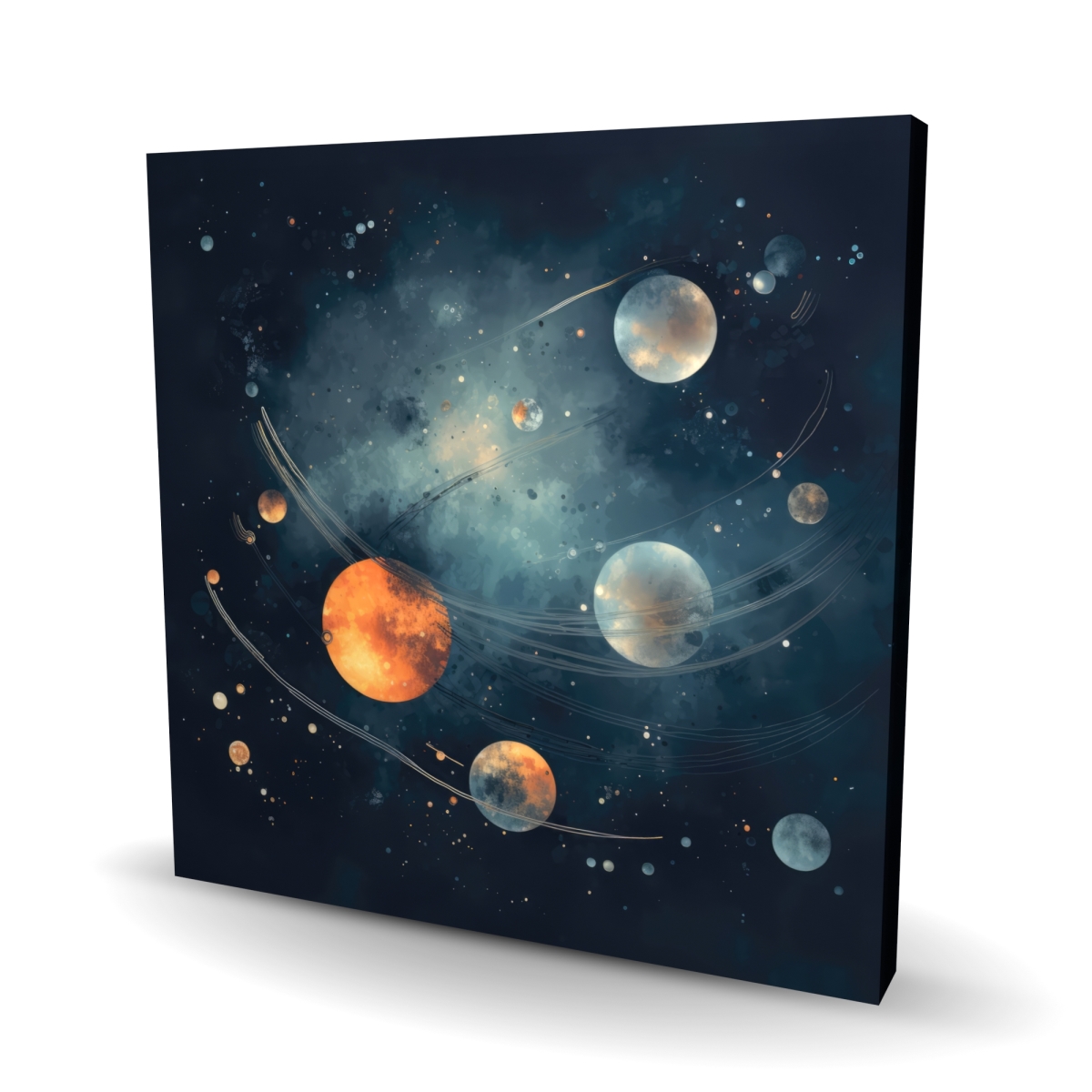 C1RC2424AWHWB2 24 x 24 in. Deep Exploration Gray Canvas Wall Art - Modern Home Decor Artwork
