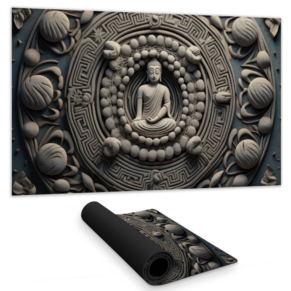 Concius Sales C1DM14244VWIYW 14 x 24 in. Spiritual Peace Gaming Mat - Home Decor, Comfort, Style