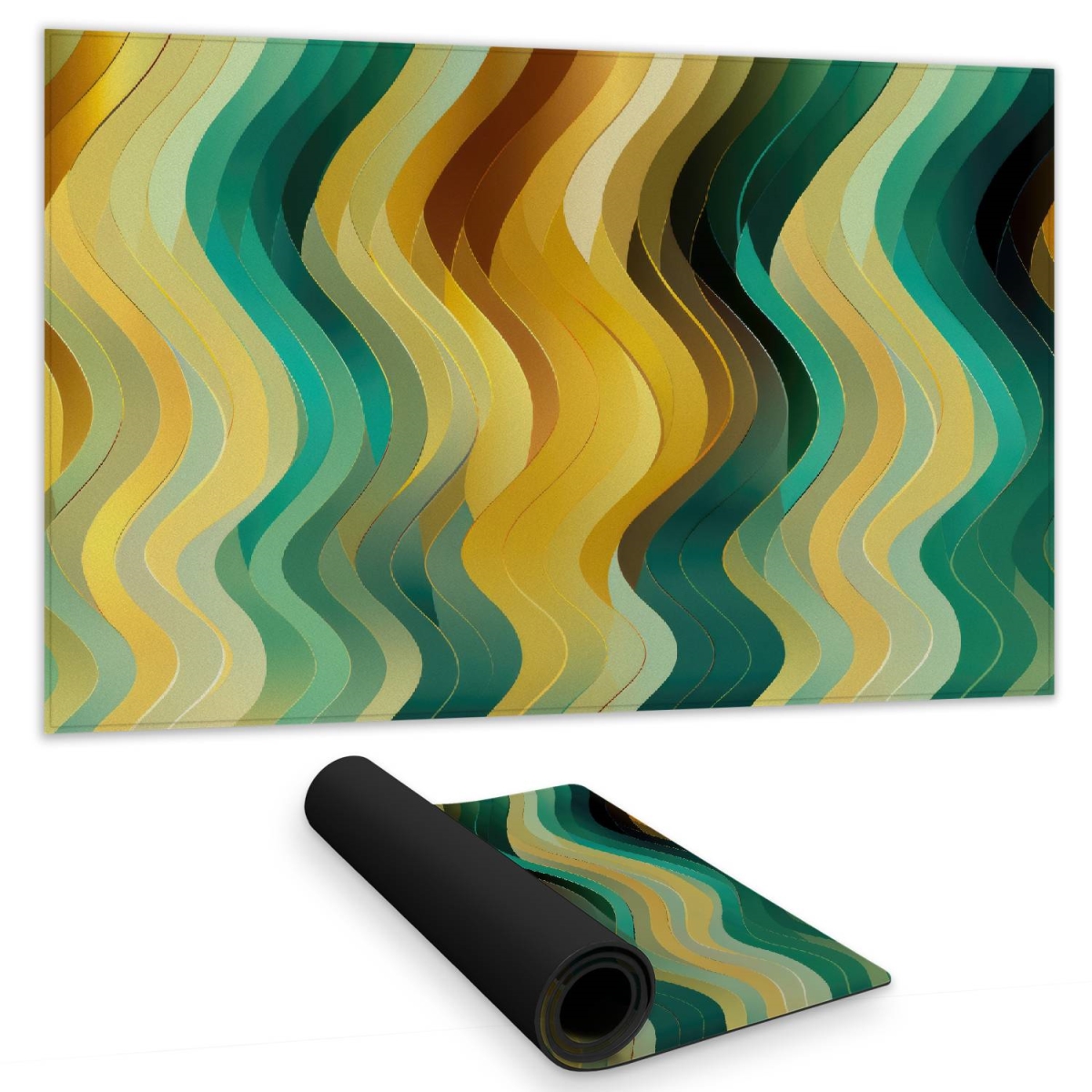 C1DM142458RVF6 14 x 24 in. Rich By Design - Turquoise Gaming Mat for Home Decor