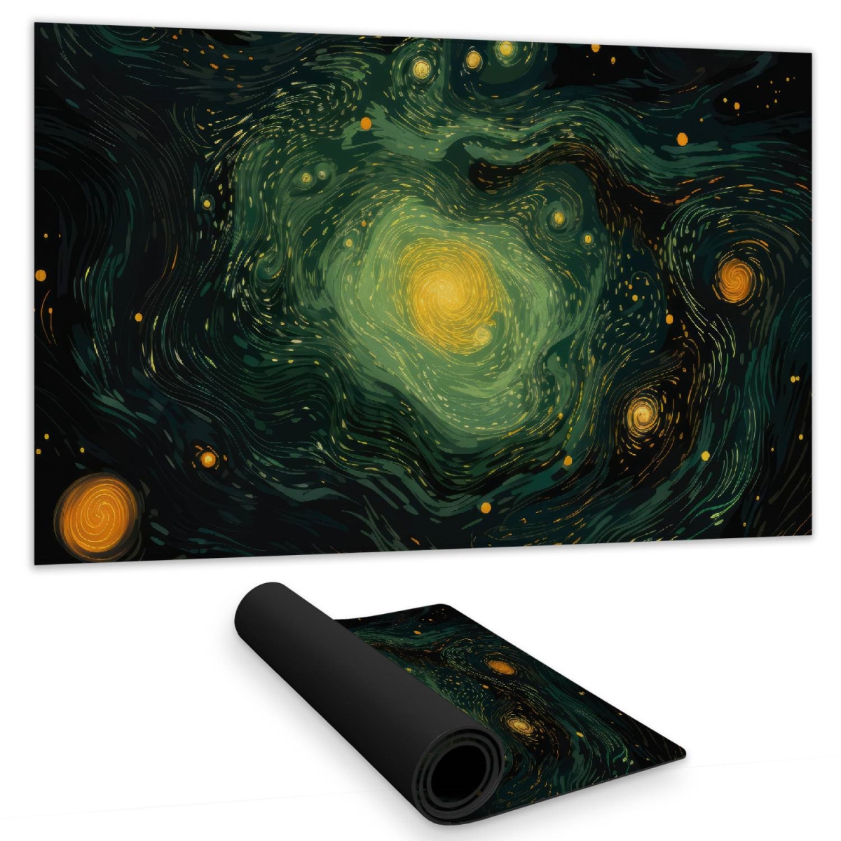 Concius Sales C1DM1424CIDTDL 14 x 24 in. Illuminated in Space Gaming Mat - Stylish Home Decor Mat