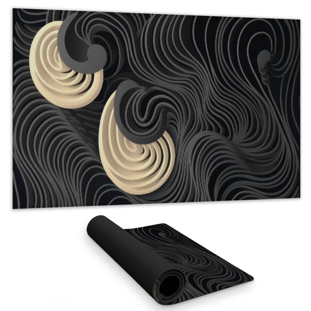 C1DM1424JO54OV 14 x 24 in. Layers Beige Gaming Mat - Stylish Home Decor Addition