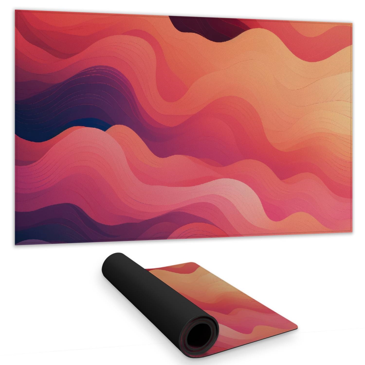Concius Sales C1DM1424RBG4HV 14 x 24 in. Ethereal Smoke Gaming Mat - Stylish Home Decor Playmat