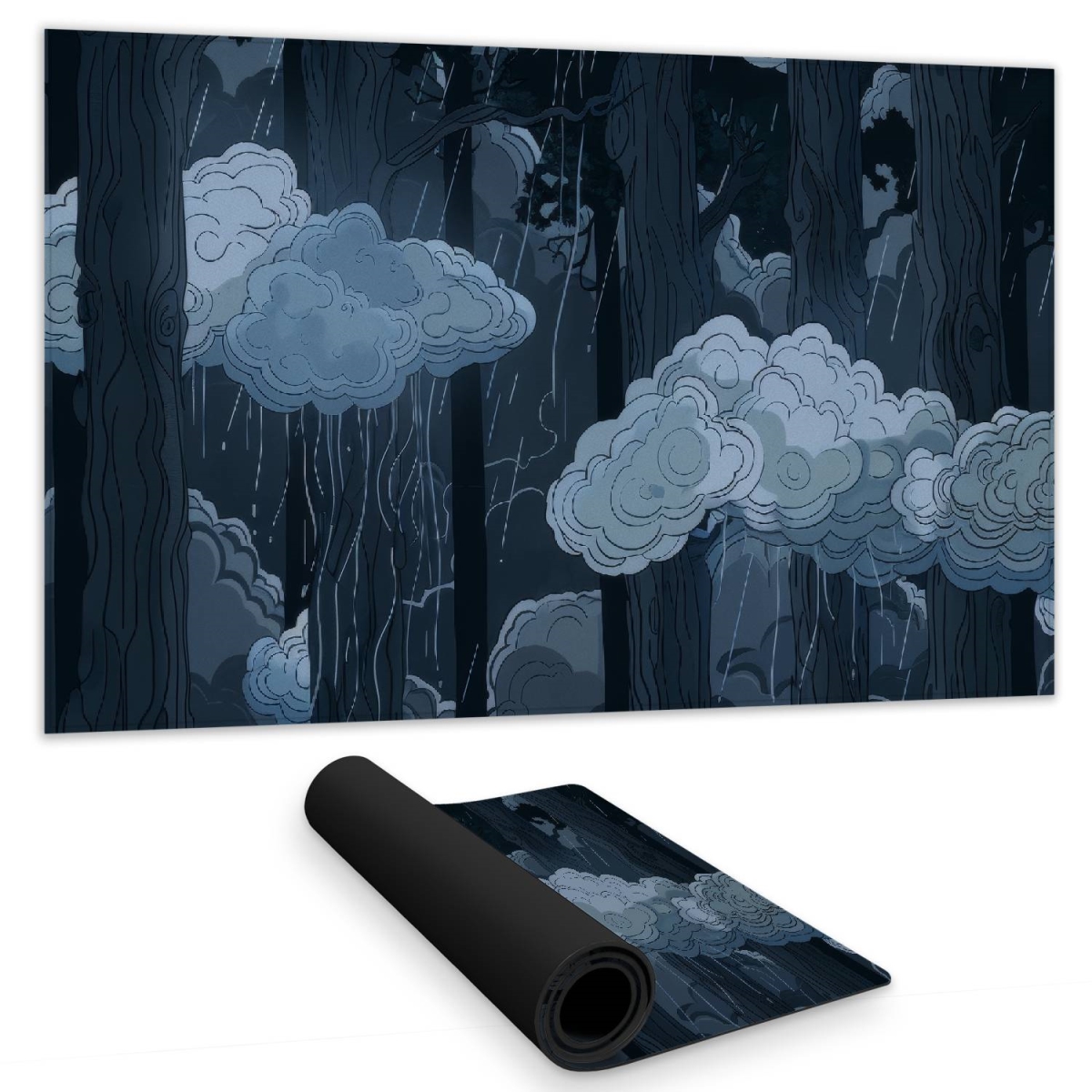 Concius Sales C1DM14242Q399A 14 x 24 in. Sneaky Clouds Gaming Mat for Home Decor - Stylish & Durable