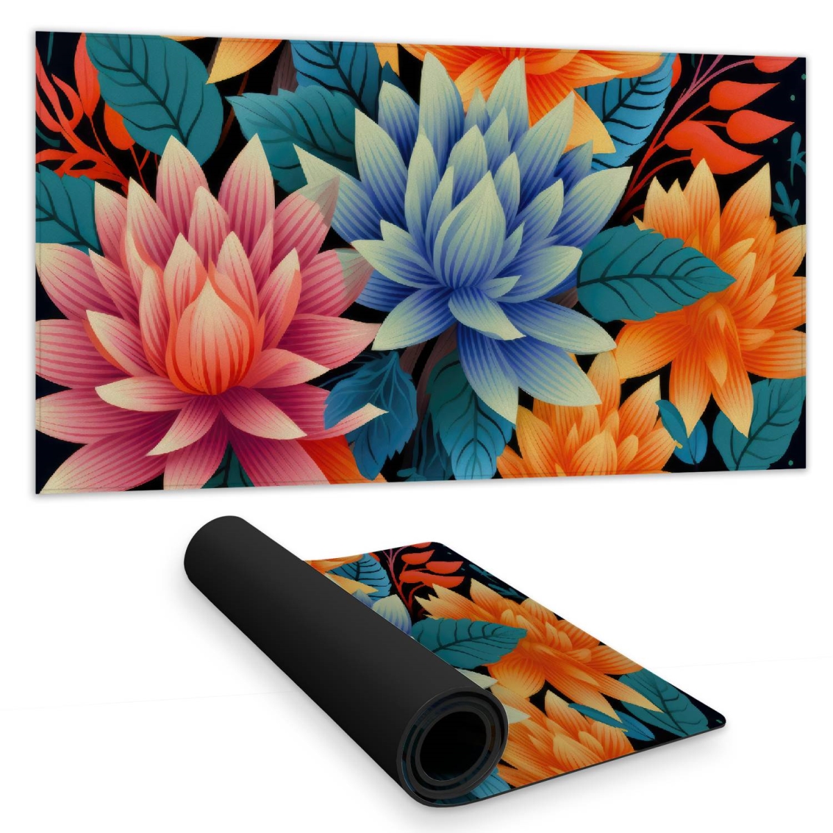 Concius Sales C1DM1531LWP6TY 16 x 32 in. Color Bouquet Desk Mat - Stylish Home Decor Accessory