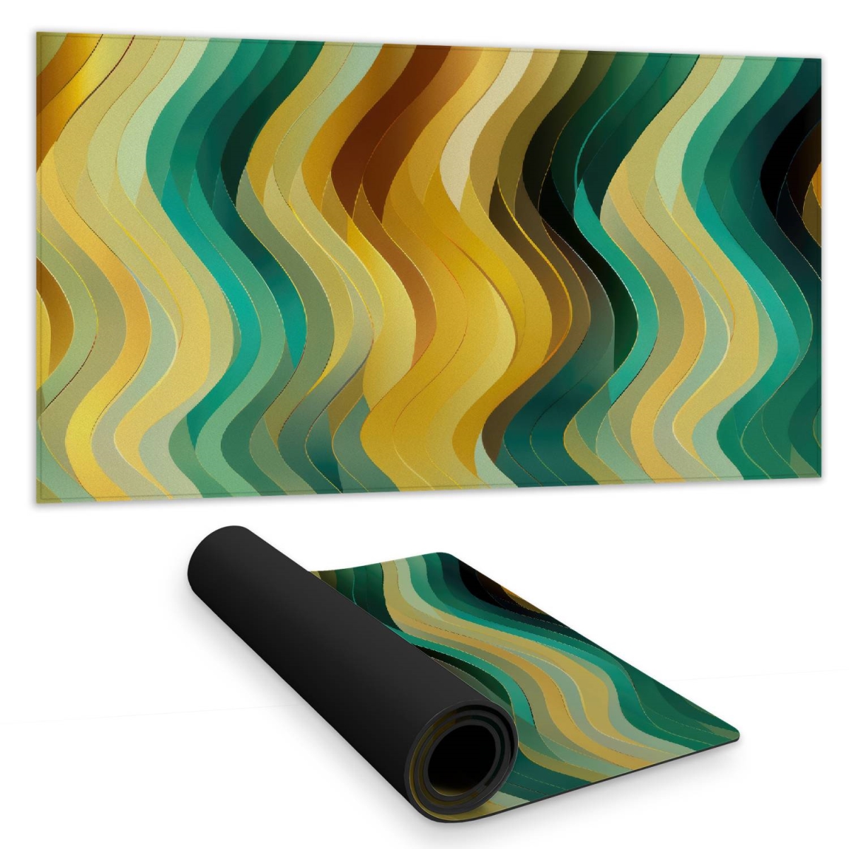 C1DM1531N8K85U 16 x 32 in. Rich By Design Turquoise Desk Mat for Home Decor - Stylish Touch