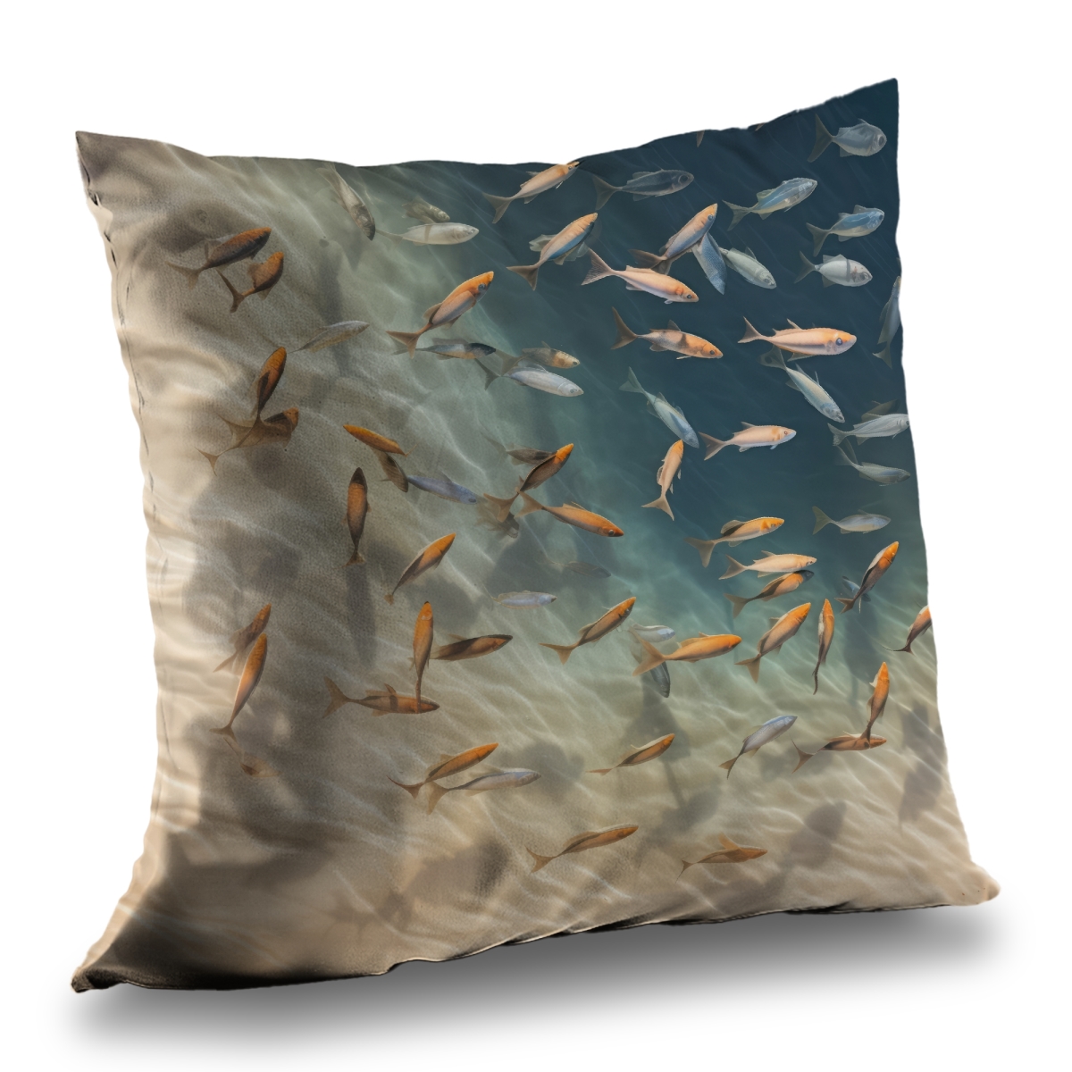 Concius Sales C1PC161663J5S5 16 x 16 in. Away from the Sand Poly Twill Throw - Cozy Home Decor - Insert NOT included