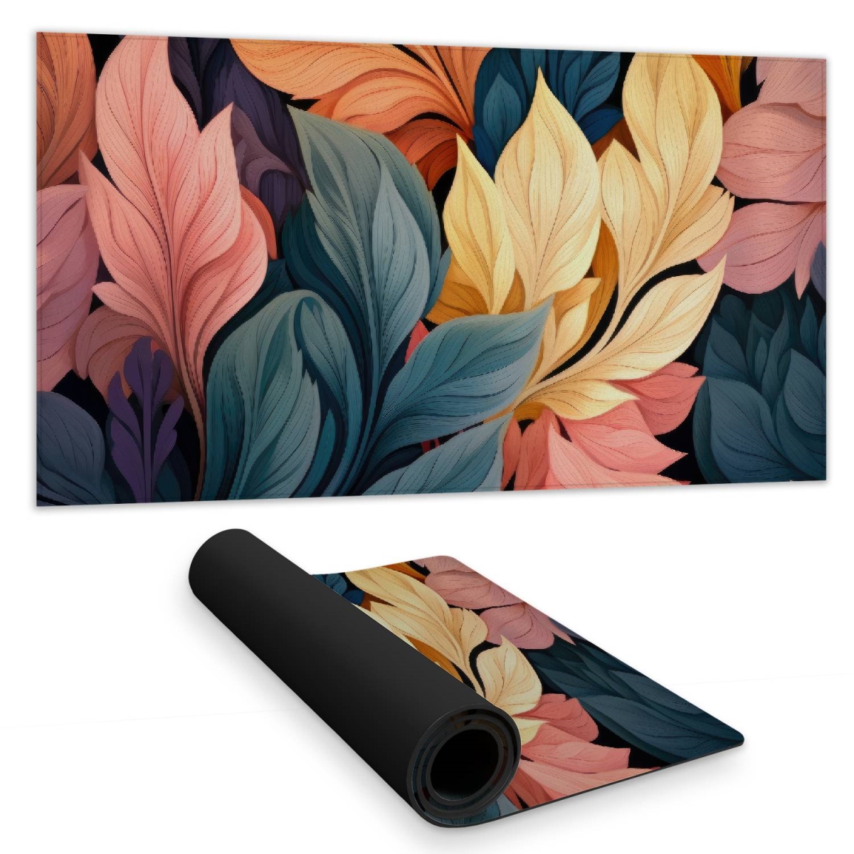 Concius Sales C1DM153175YTMQ 16 x 32 in. Pastel Bloom Desk Mat - Elegant Home Decor Office Accessory