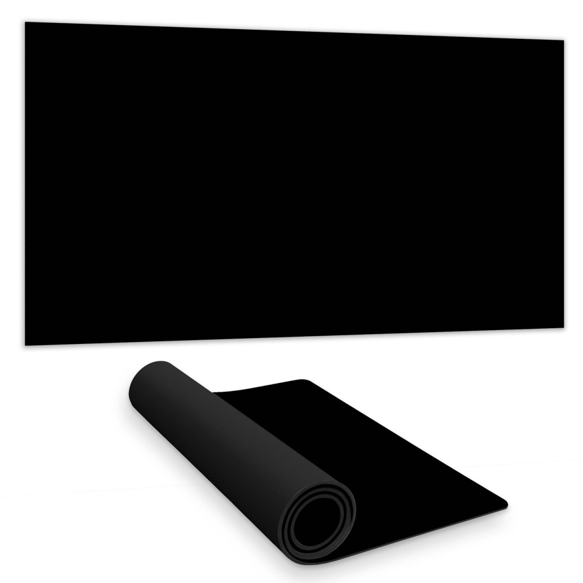 Concius Sales C1DM1531BHMZYO 16 x 32 in. Pure Black Desk Mat - Sleek Home Decor, Stylish Workspace