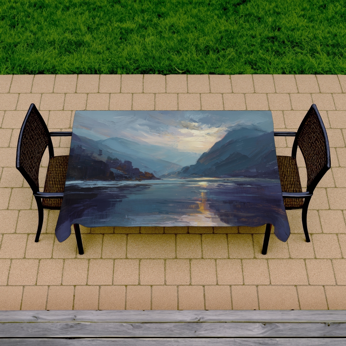 Picture of MWW C1TCLRGE5OK8KQ 58 x 102 in. Obscure Purple Indoor & Outdoor Tablecloth for Home Decor
