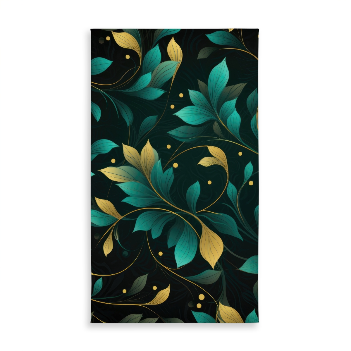 Picture of MWW C1TCLRGE84IHQW 58 x 102 in. Twirling Twigs Gold Indoor & Outdoor Tablecloth - Home Decor