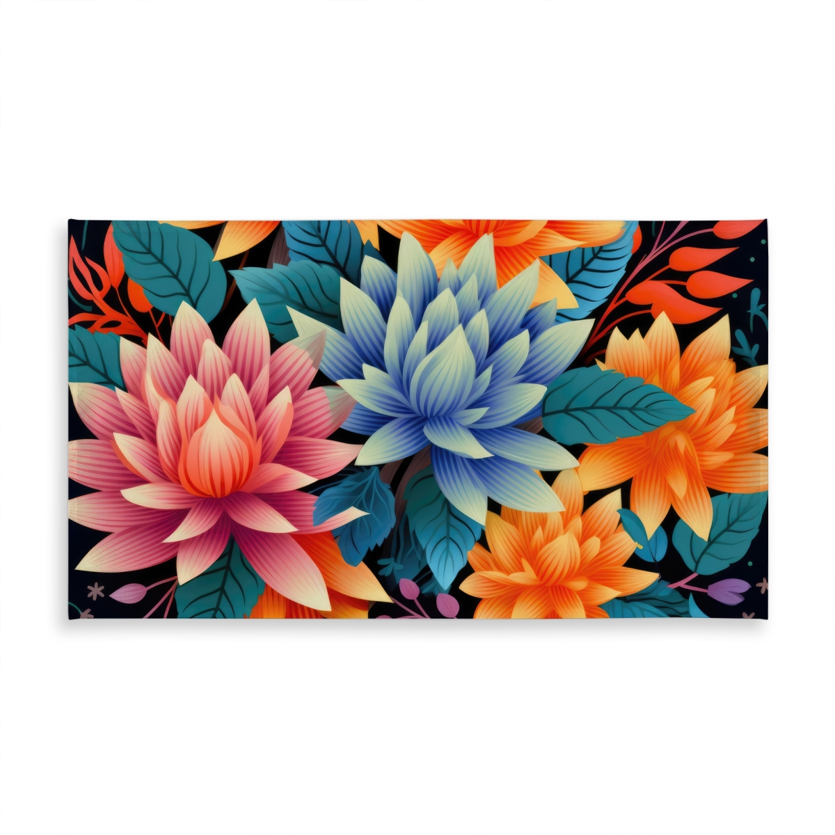 Picture of MWW C1TCLRGECIK0MU 58 x 102 in. Color Bouquet Orange Tablecloth for Indoor & Outdoor Decor