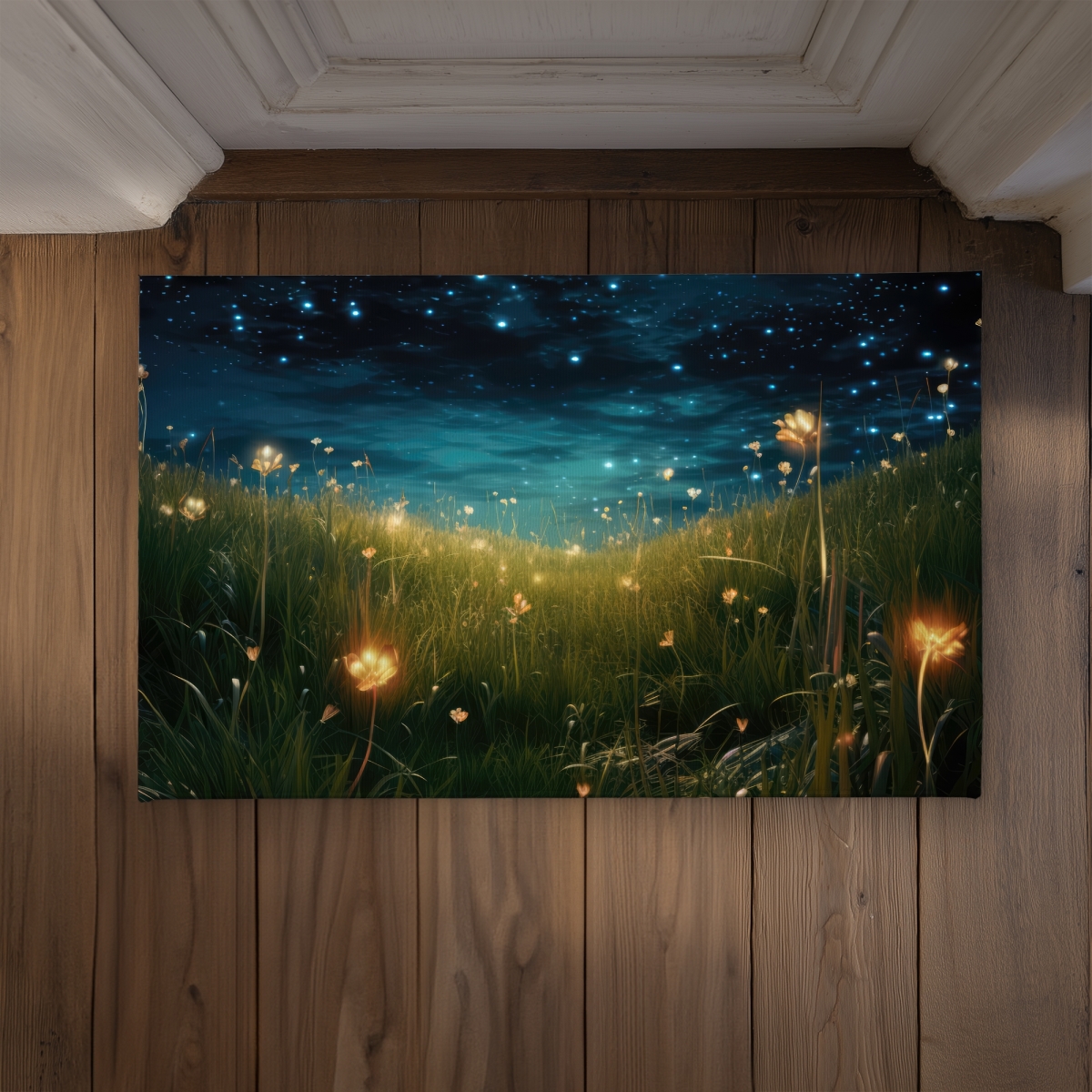 CODM2134KGEKRD 21 x 34 in. The Night Sky Black Indoor & Outdoor Door Mat - Home Decor