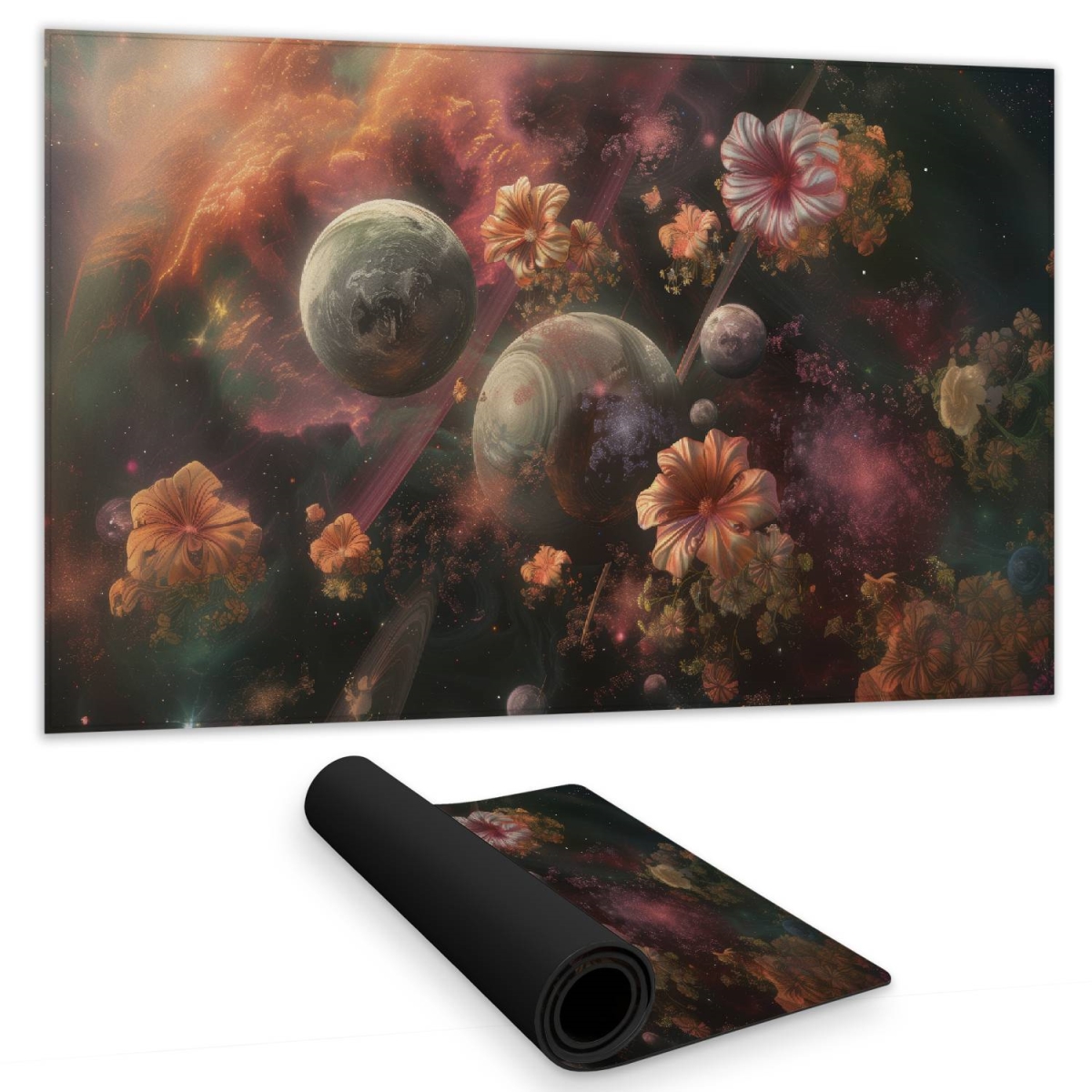 C1DM1424YELSLY 14 x 24 in. Capturing Light - Coral Gaming Mat for Home Decor - Stylish Design