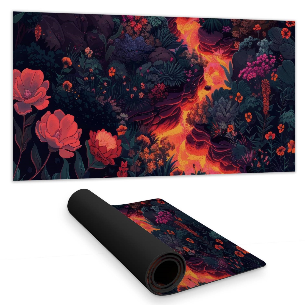 Concius Sales C1DM1531ALVMFA 16 x 32 in. Flowing Magma Desk Mat - Stylish Home Decor Desk Pad
