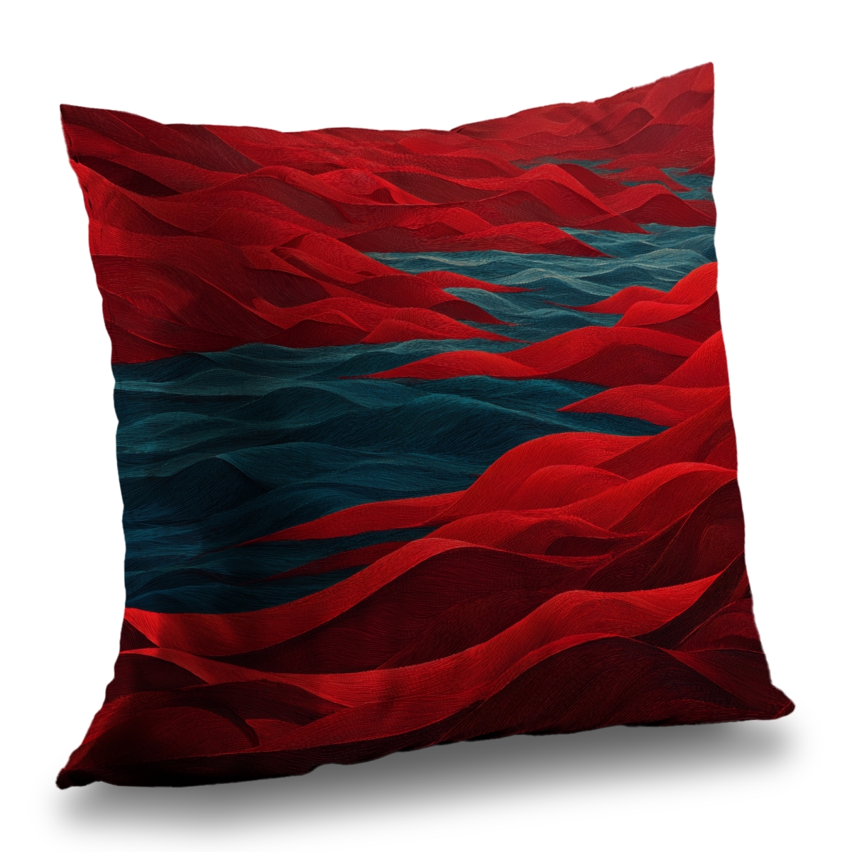 Concius Sales C1PC1414BLKEBS 14 x 14 in. Red Sea Poly Twill Throw - Elegant Home Decor Accent - Insert NOT included