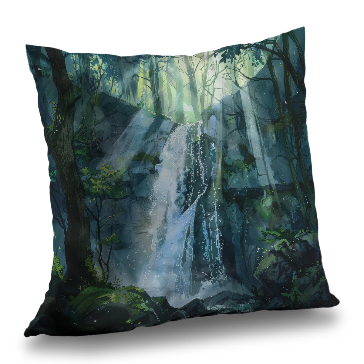 Concius Sales C1PC1414HXGST1 14 x 14 in. Sleeping Fall Poly Twill Throw - Cozy Home Decor Blanket - Insert NOT included