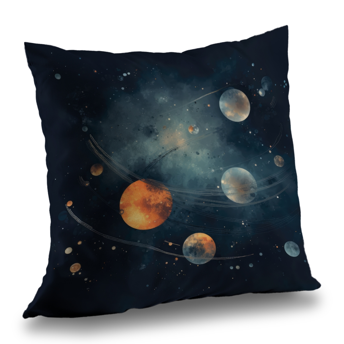 Concius Sales C1PC1616QM8TAY 16 x 16 in. Deep Exploration Poly Twill Throw - Stylish Home Decor - Insert NOT included