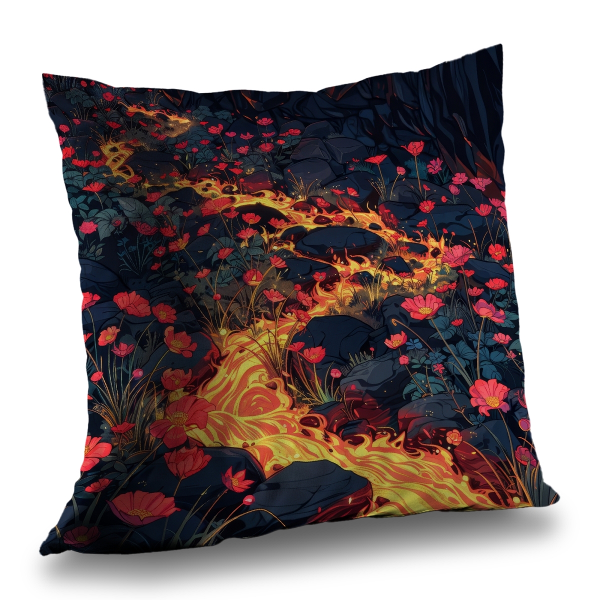 Concius Sales C1PC2020CX8OL6 20 x 20 in. Dodging Nature Black Poly Twill Throw - Stylish Home Decor - Insert NOT included