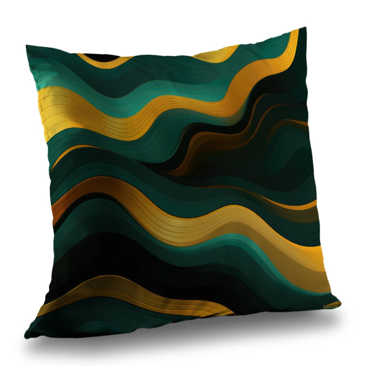 Concius Sales C1PT2626VYOAJ6 26 x 26 in. Golden Harmony Poly Twill Throw Pillow - Elegant Home Decor - Insert Included