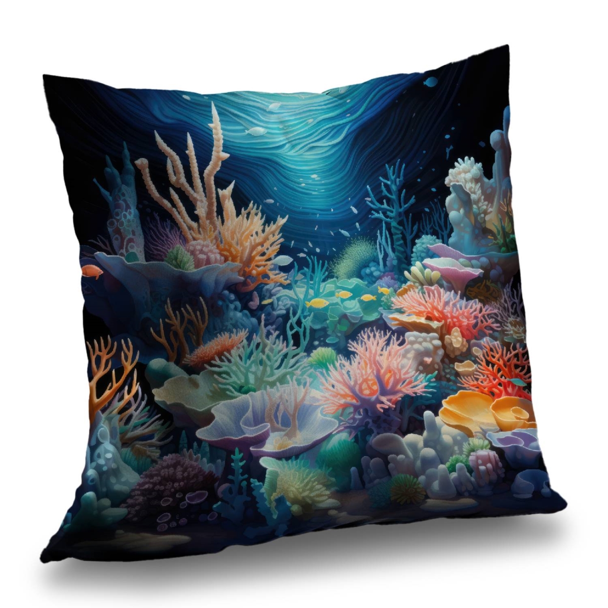Concius Sales C1PT2626JPY2IS 26 x 26 in. The Reef - Poly Twill Throw Pillow for Stylish Home Decor - Insert Included