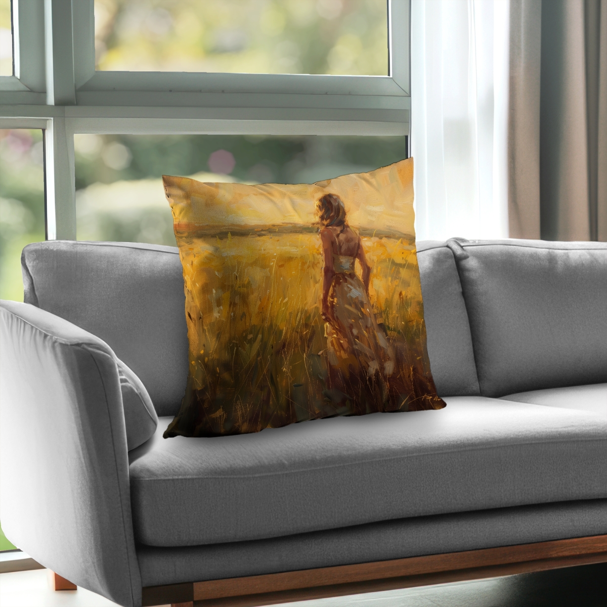 Concius Sales C1PT2626W8D7SN 26 x 26 in. Exploring Poly Twill Throw Pillow - Stylish Home Decor - Insert Included