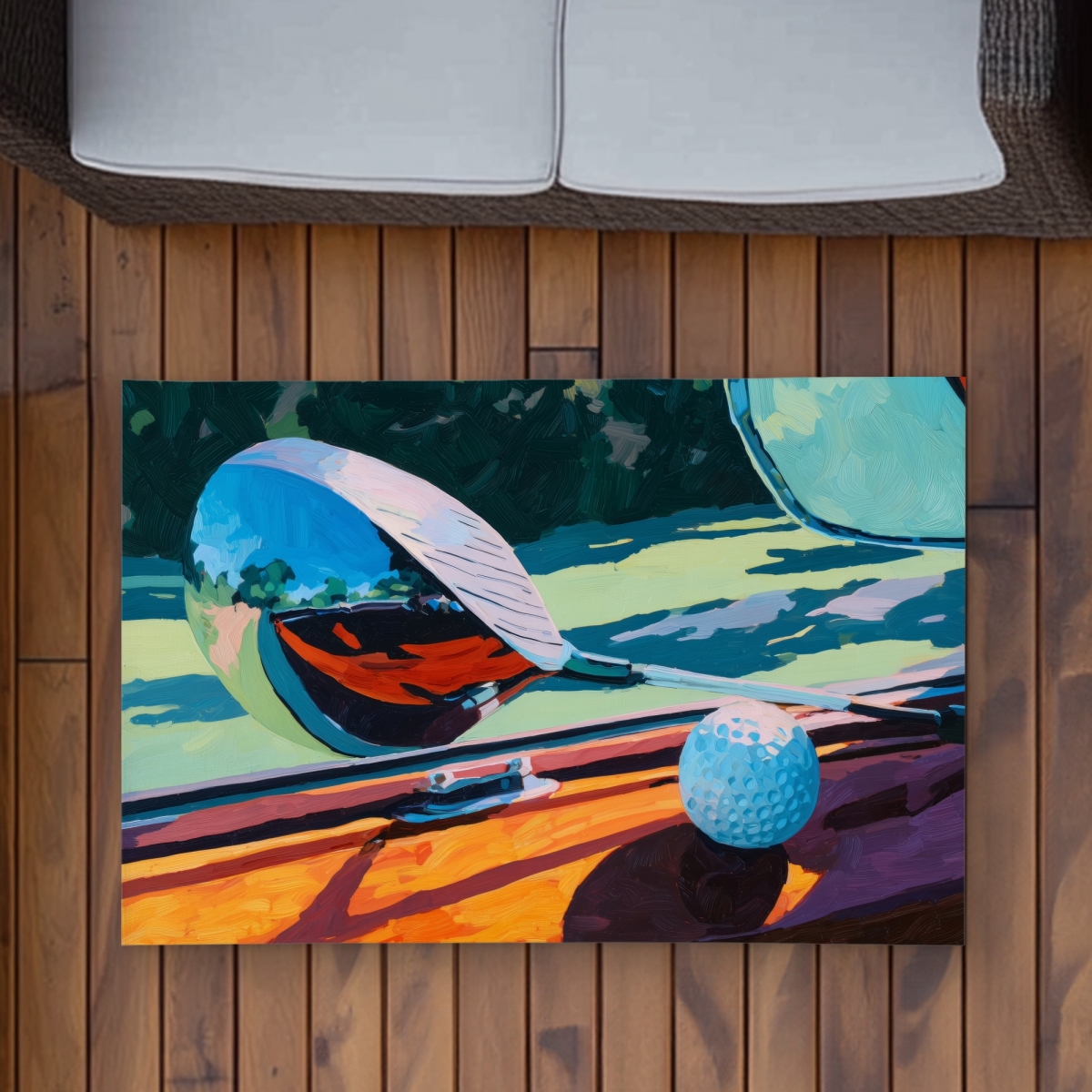 C1ROAR233WBRD2 2 x 3 ft. The Drive - Modern Summer Outdoor Rectangle Area Rug for Home Decor