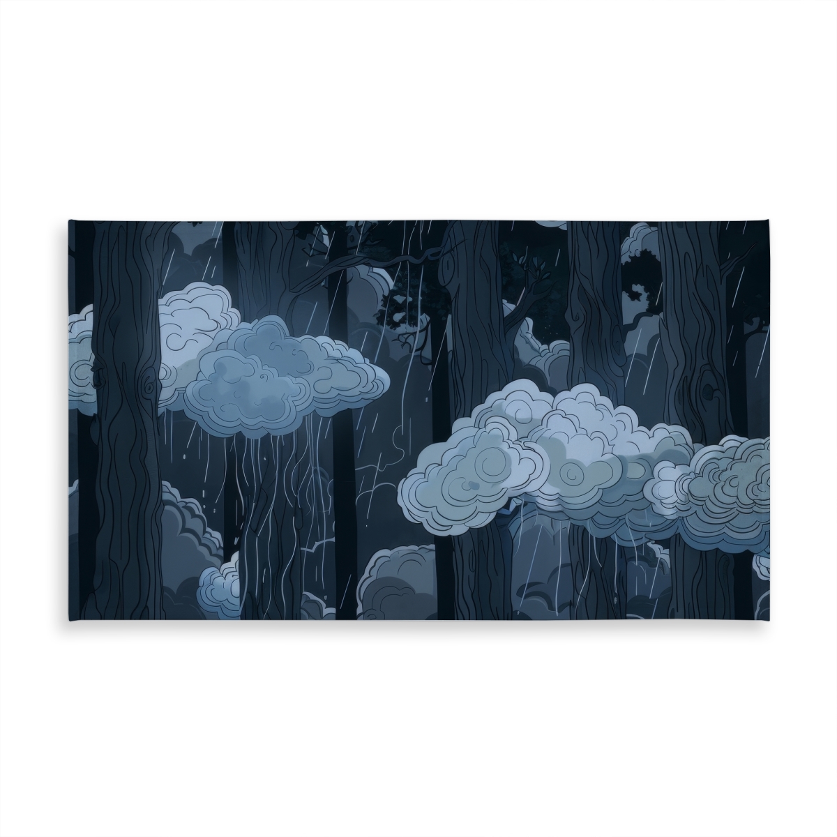 Picture of MWW C1TCLRGEWAVQJM 58 x 102 in. Sneaky Clouds White Indoor & Outdoor Tablecloth for Home Decor