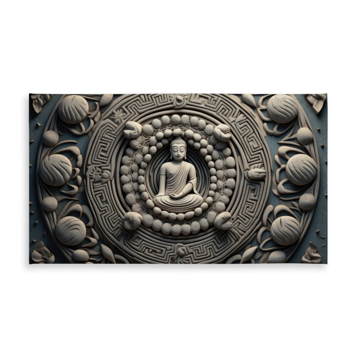 Picture of MWW C1TCLRGEWXE6GZ 58 x 102 in. Spiritual Peace Turquoise Tablecloth for Indoor & Outdoor Decor
