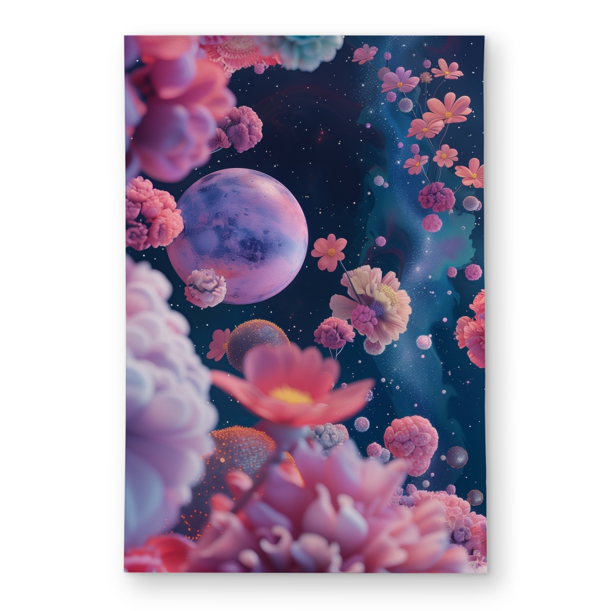 C1ROAR23PRAI7V 2 x 3 ft. Pink Void - White Outdoor Rectangle Area Rug for Home Decor - Durable Style