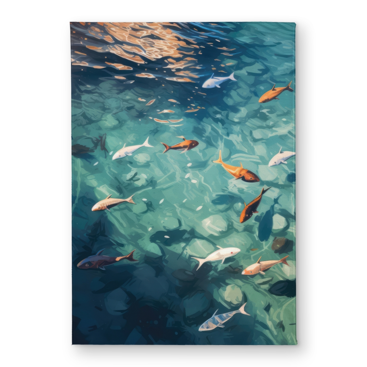 CODM1724ACT7E8 17 x 24 in. Caustic Fish Turquoise Indoor & Outdoor Door Mat - Home Decor
