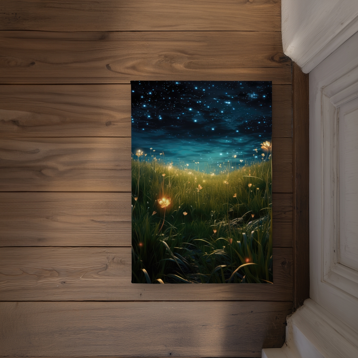 CODM1724287QWR 17 x 24 in. The Night Sky Orange Indoor & Outdoor Door Mat - Home Decor