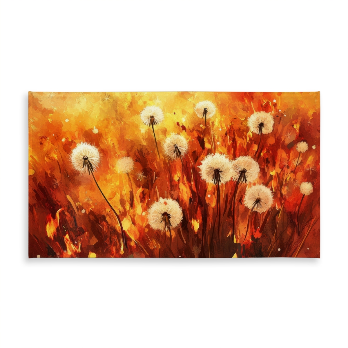 Picture of MWW C1TCLRGERN3OM9 58 x 102 in. Dandelion Fire Yellow Tablecloth for Indoor & Outdoor Decor