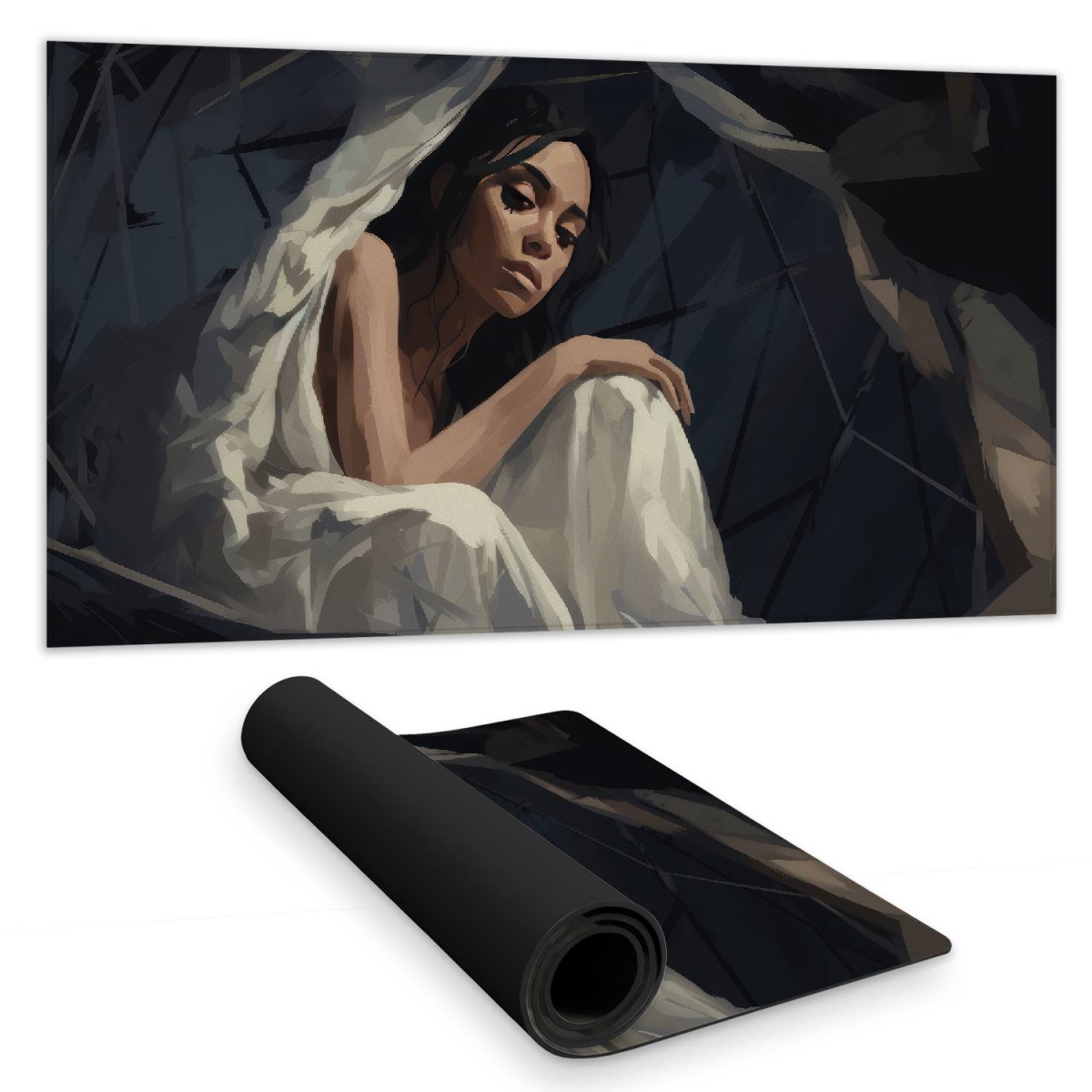 Concius Sales C1DM1531NVH5WV 16 x 32 in. Cocooned Desk Mat - Stylish Home Decor Accessory