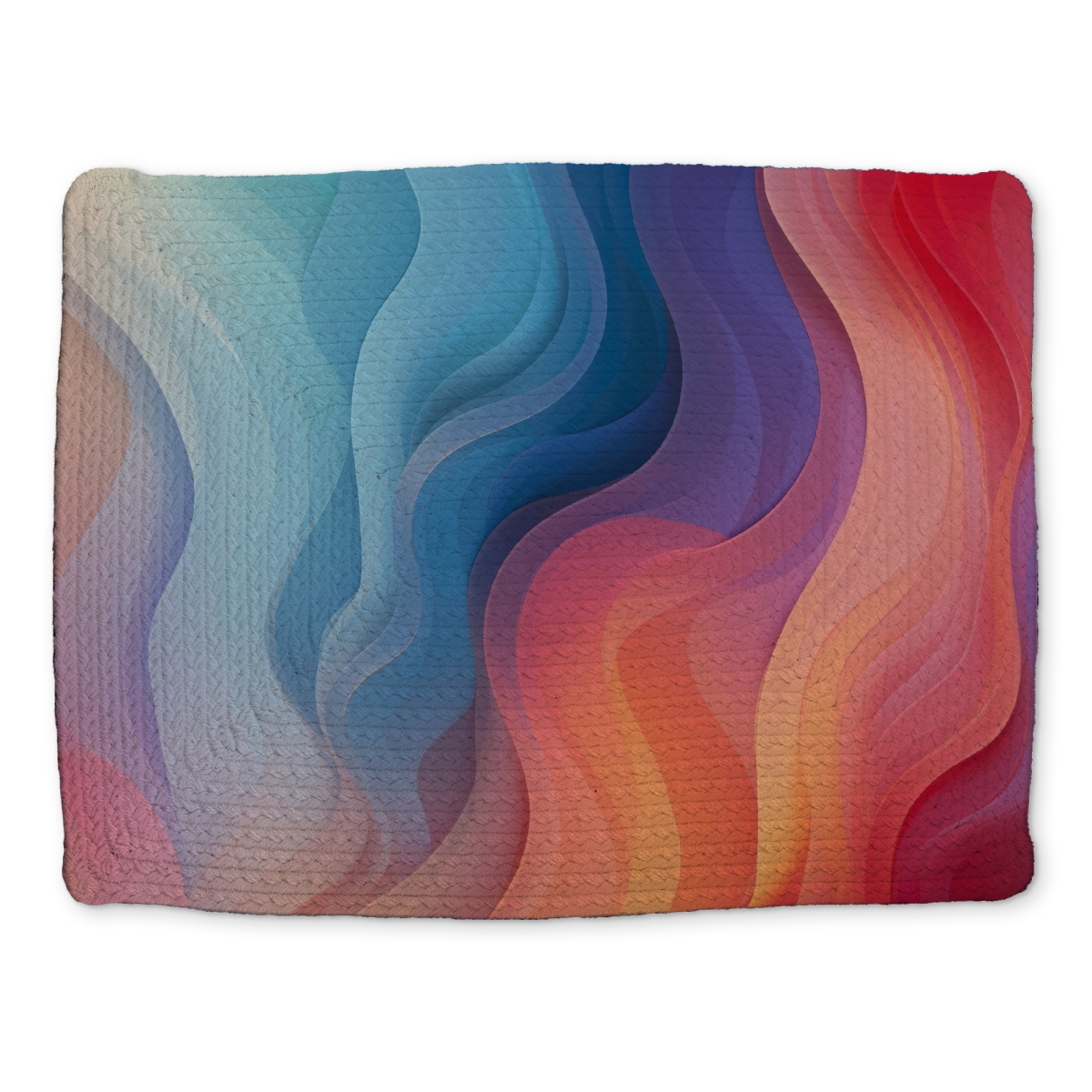 Picture of MWW CBPM14182Z5DTZ 14 x 18 in. Sweet Dreams Blue Braided Polyester Placemat for Home Decor