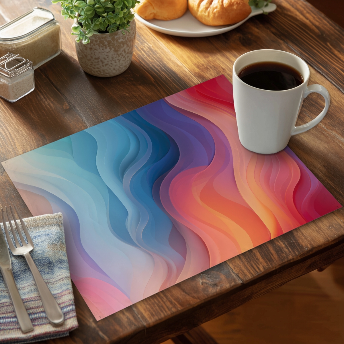 Picture of MWW CPPM141854EADM 14 x 18 in. Sweet Dreams Blue Polyester Placemat - Home Decor Accent