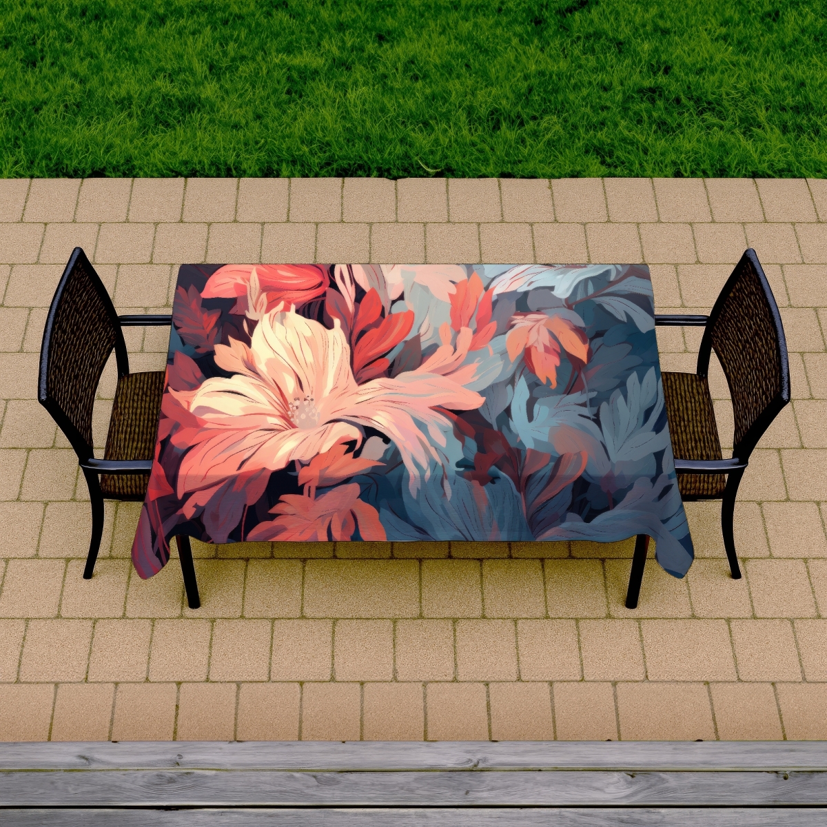 Picture of MWW C1TCLRGE0HC7HC 58 x 102 in. Silent Charm Pink Indoor & Outdoor Tablecloth for Home Decor