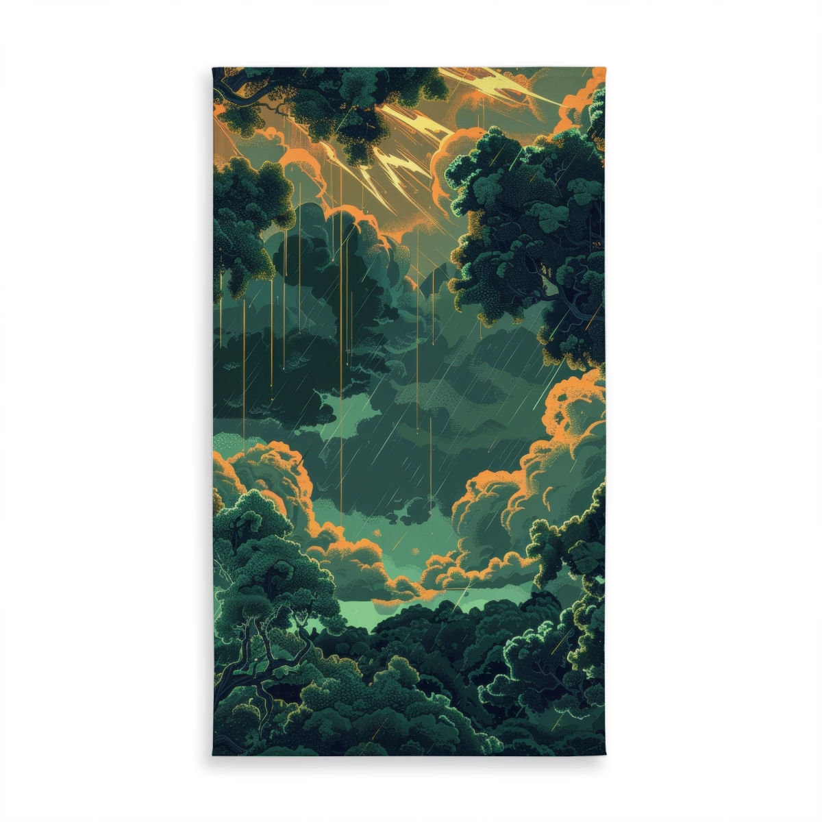 Picture of MWW C1TCLRGE6X6XW3 58 x 102 in. Drops Orange Indoor & Outdoor Tablecloth for Home Decor