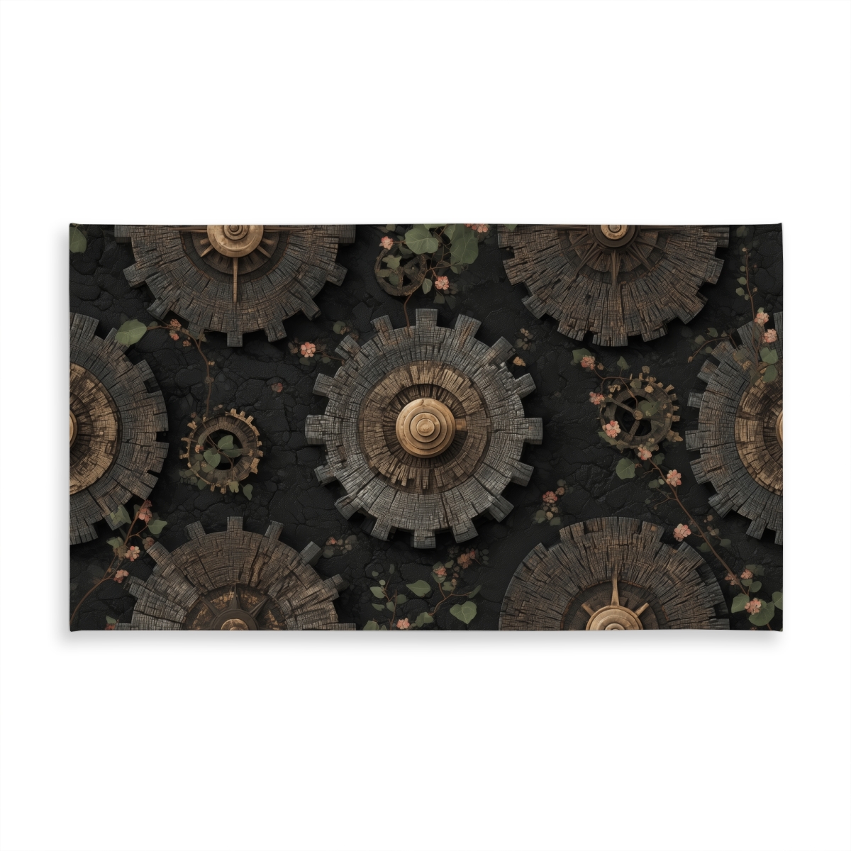 Picture of MWW C1TCLRGE8BXF9V 58 x 102 in. Cog Pattern Brown Indoor & Outdoor Tablecloth - Home Decor