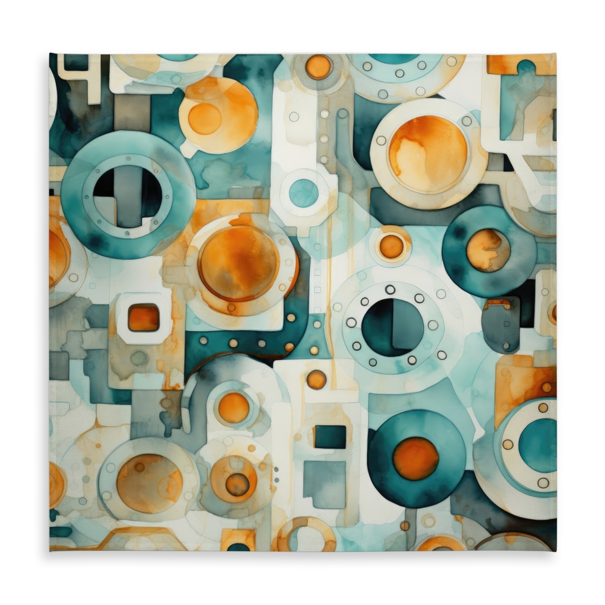Picture of MWW C1TC58582SZYOC 58 x 58 in. Decomposed Porthole Gold Indoor & Outdoor Tablecloth - Home Decor