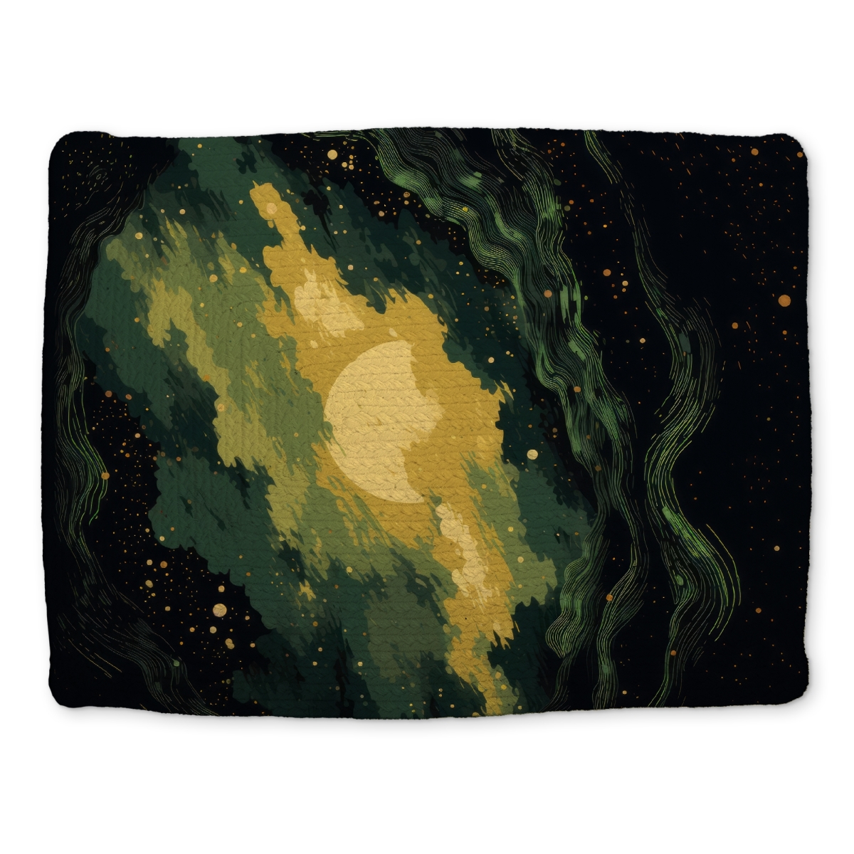 Picture of MWW CBPM1418VCLSL0 14 x 18 in. Cloudy Star - Yellow Braided Polyester Placemat for Home Decor