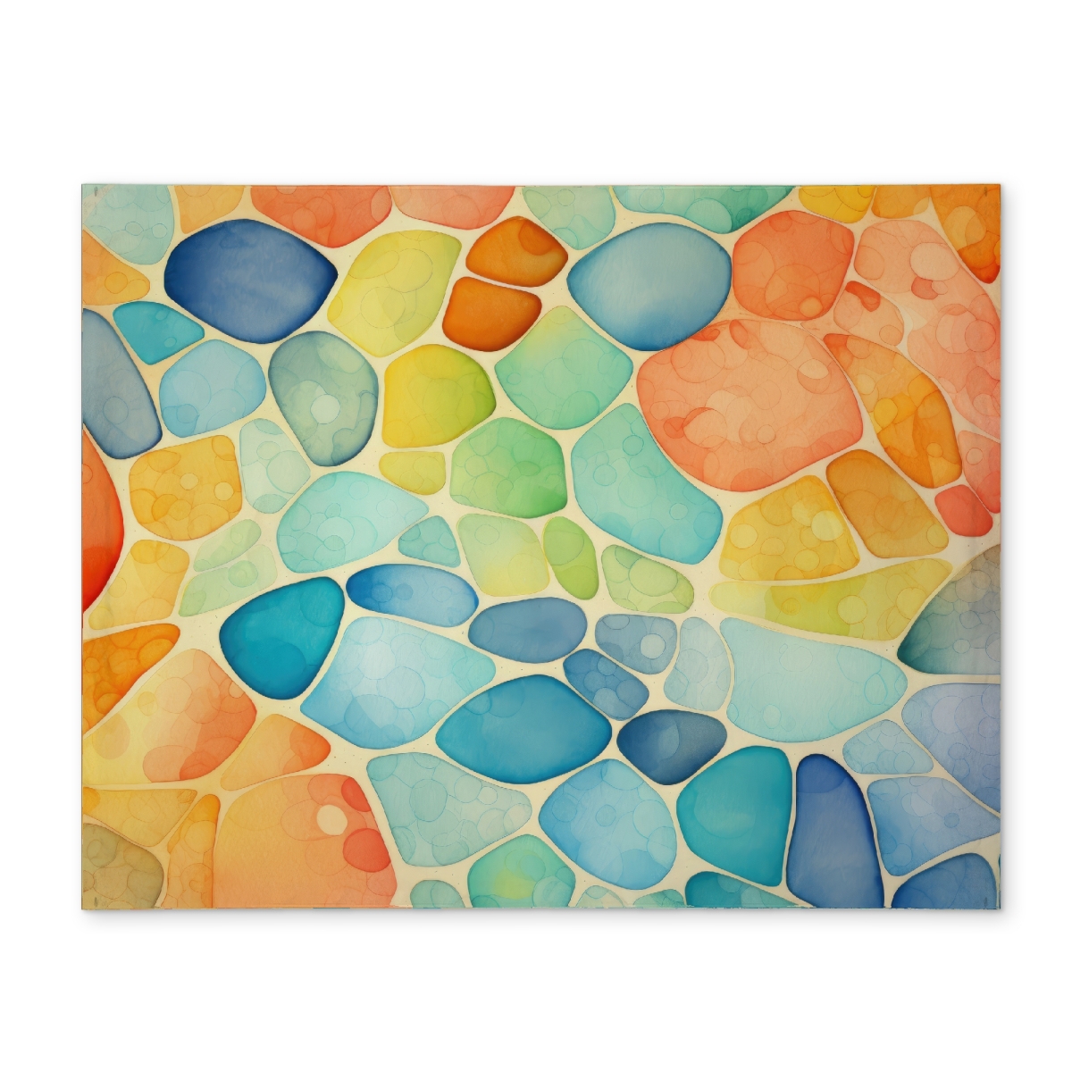 Picture of MWW CPPM1418TJHMKF 14 x 18 in. Blobs Orange Polyester Placemat - Stylish