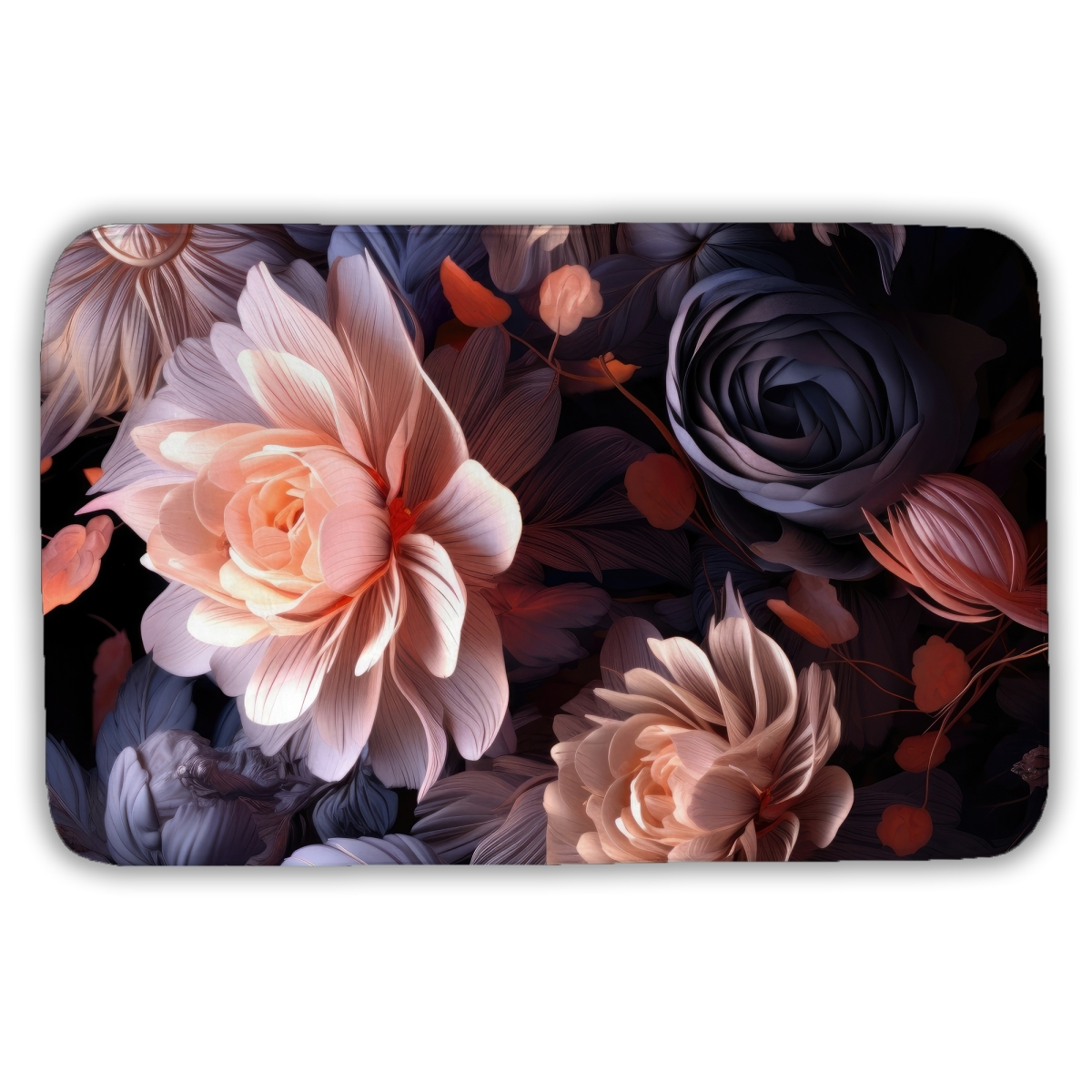 C1BM2134KV3185 21 x 34 in. Sublime Light Black Bath Mat for Elegant Home Decor - Soft Touch