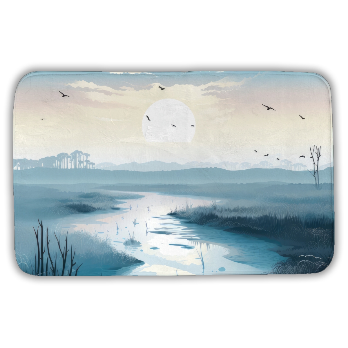 C1BM2134SSYU38 21 x 34 in. The Marsh Black Bath Mat - Elegant