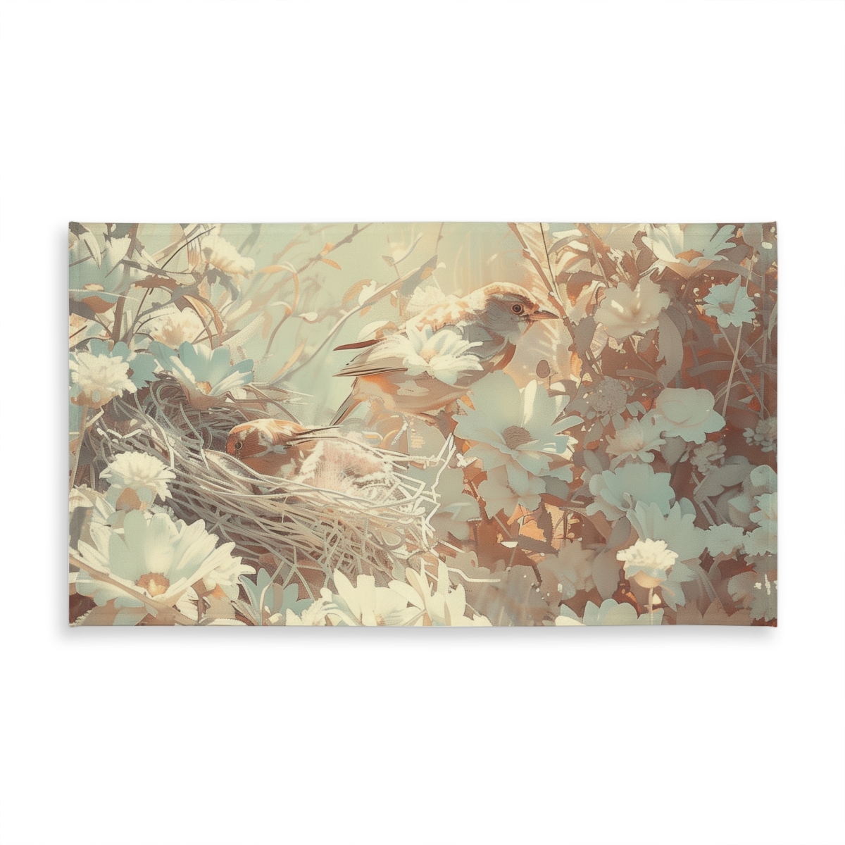 Picture of MWW C1TCLRGEFQ5RST 58 x 102 in. The Nest Beige Indoor & Outdoor Tablecloth for Home Decor