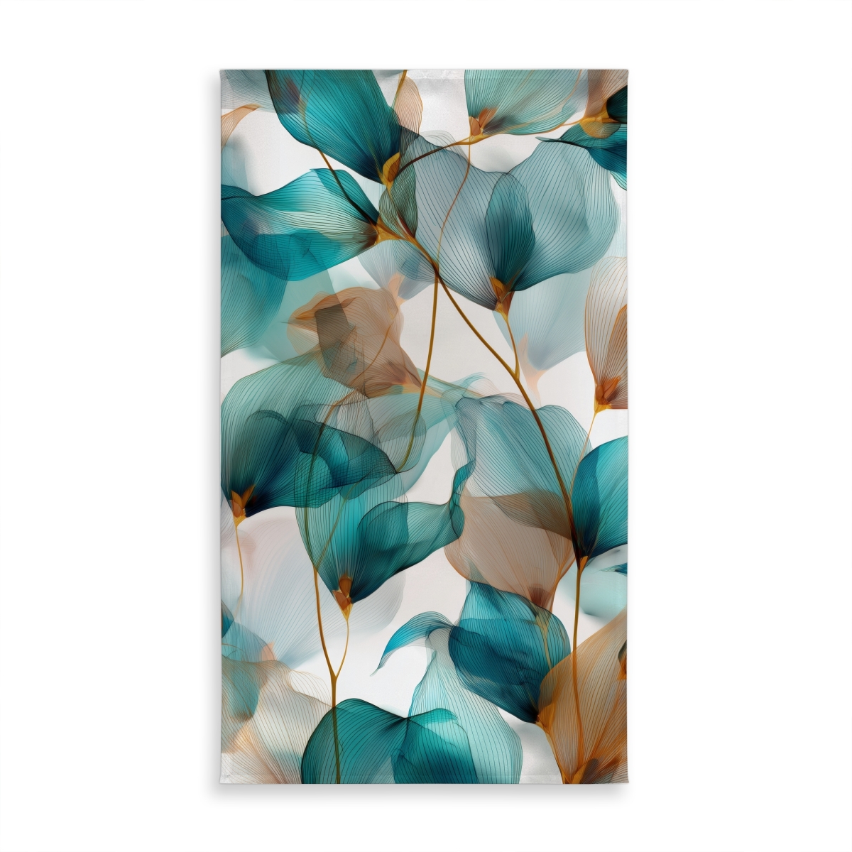 Picture of MWW C1TCLRGEO8YJ6Z 58 x 102 in. Teal & Brown Turquoise Indoor & Outdoor Tablecloth - Home Decor